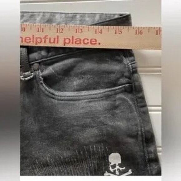 John Elliott x Mastermind shattered Japan jean rare authentic 30w cast 2 denim🆕 - Picture 4 of 12